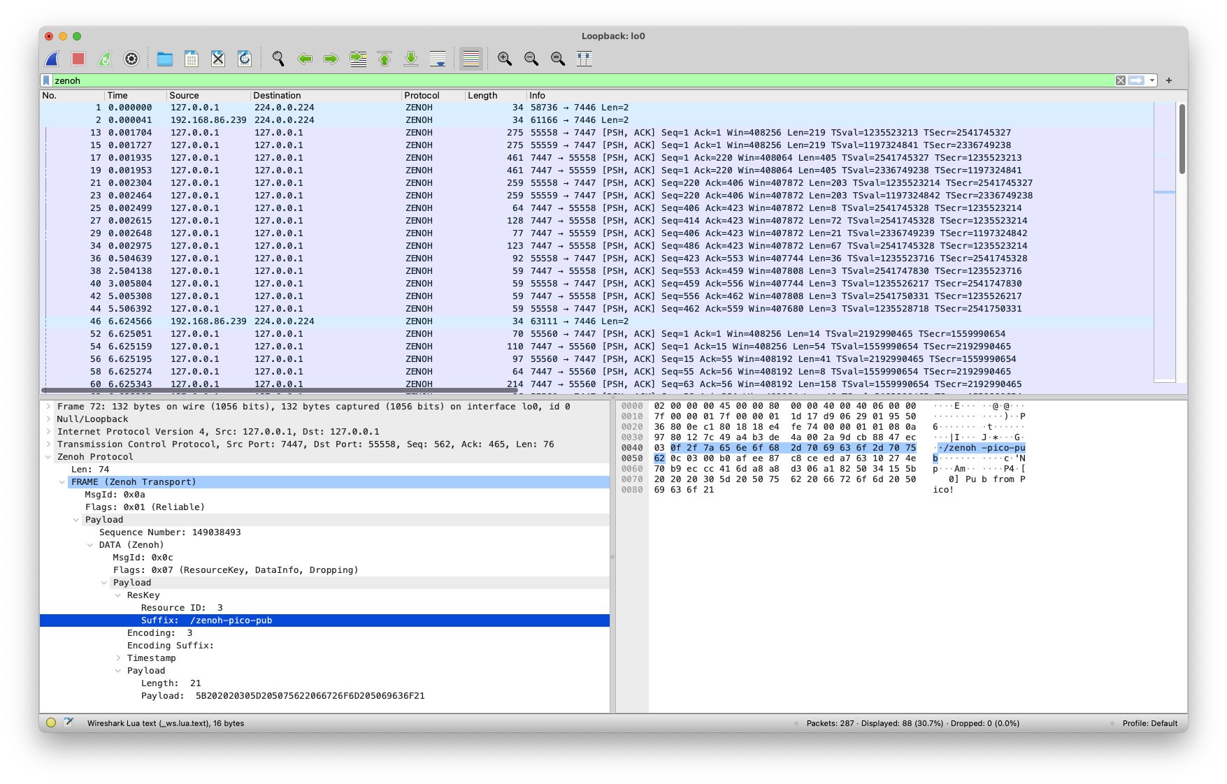 Highlighting Field Bytes